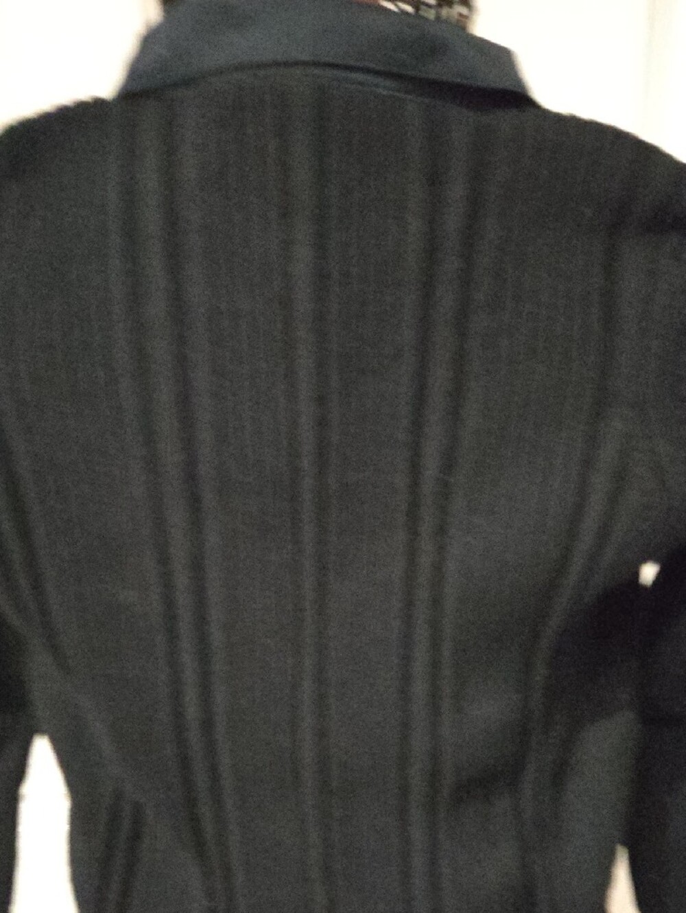 Liz Claiborne Black Ribbed V-Neck Sweater with Satin Trim-Size XL - Picture 7 of 12